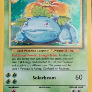 Venusaur 15/102 - Base Set Holographic - Pokemon (Moderately Played)