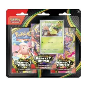 pokémon tcg: me03 perfect order 3 pack blister (pre order)