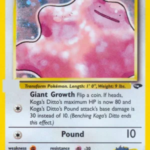 koga's ditto 10/132 holo unlimited